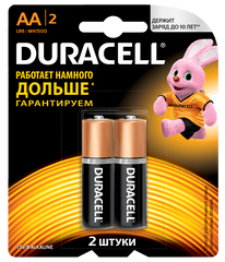 Батарейка DURACELL Basic AA LR6 2шт