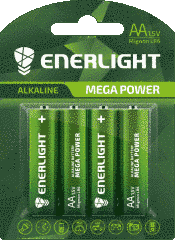 Батарейка ENERLIGHT Mega Power Alkaline AA LR6 4шт