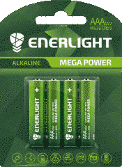 Батарейка ENERLIGHT Mega Power Alkaline AAA LR03 4шт