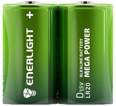 Батарейка ENERLIGHT Mega Power Alkaline D LR20 2шт