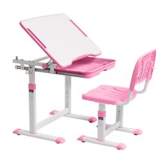 Парта зі стільчиком Cubby Sorpresa Pink, Парта і стілець, 67 см, 47 см, 670 x 470 x 545 - 762 мм