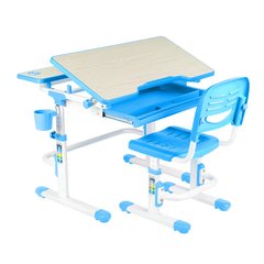 Парта зі стільчиком FunDesk Lavoro Blue, Парта і стілець, 79,4 см, 60,8 см, 794 x 608 x 540 - 720 мм